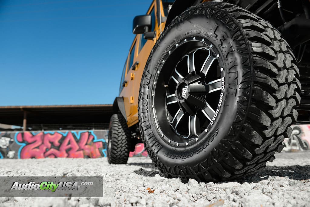 2015 Jeep Wrangler with 18x9 RDR RD 01 Dirt wheels