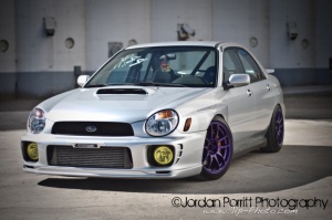 2003 Subaru Impreza WRX with 17x9 Drag DR31 wheels
