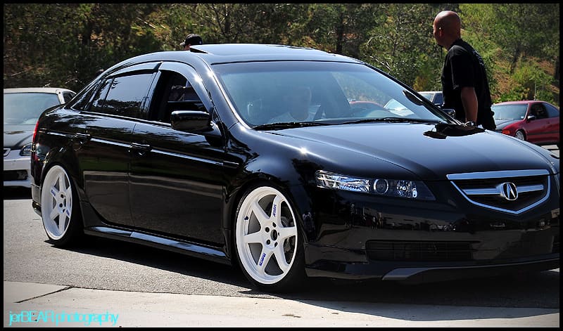 2005 Acura TL with 19x8.5 Rays Engineering Volk Racing TE37 wheels
