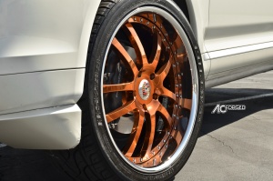 2008 Porsche Cayenne with 22x10 AC 312 COPPER wheels
