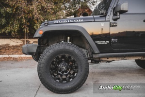 2014 Jeep Wrangler with 17x9 Fuel Vapor D560 wheels