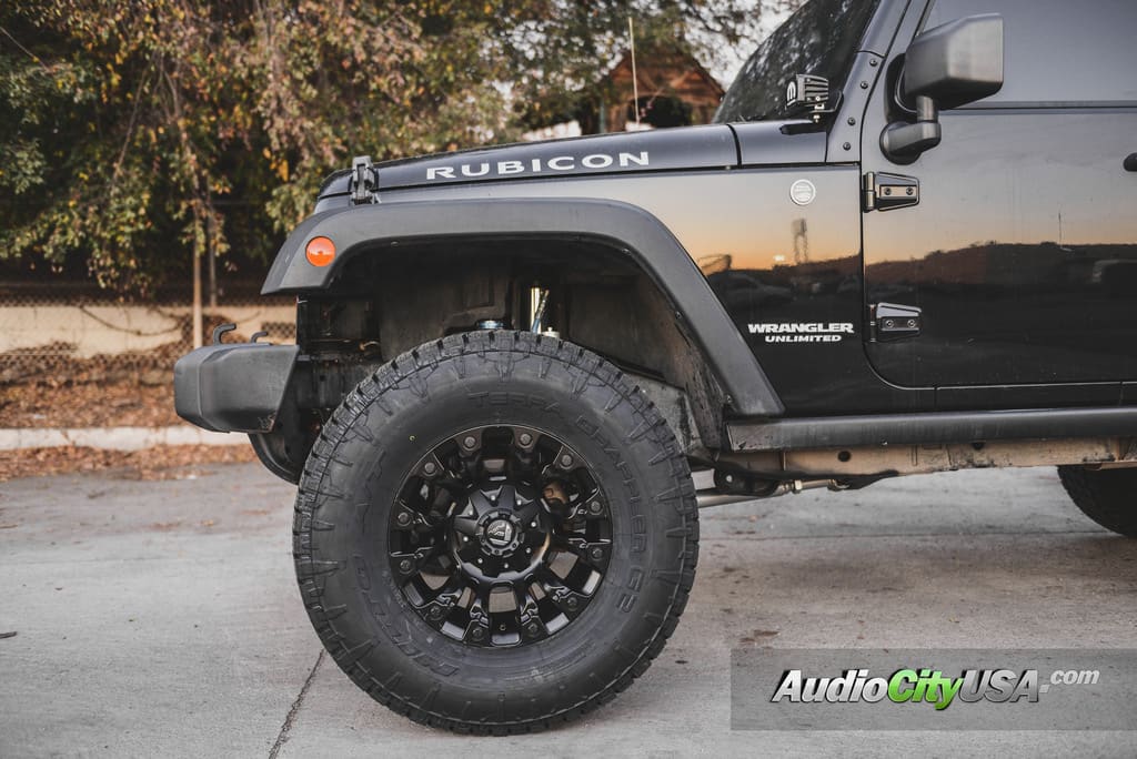 2014 Jeep Wrangler with 17x9 Fuel Vapor D560 wheels