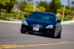 2003 Honda Accord with 18x9.5 Work Varianza T1S wheels