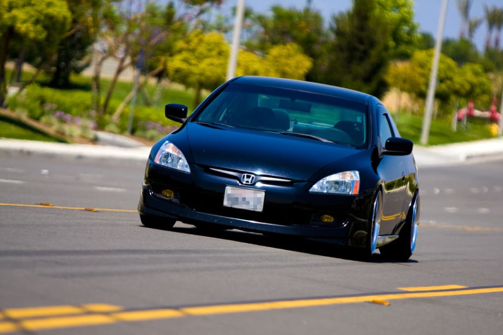 2003 Honda Accord with 18x9.5 Work Varianza T1S wheels