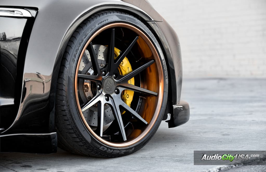 2015 Porsche Panamera with 22x10.5 Rennen Forged R 55 wheels