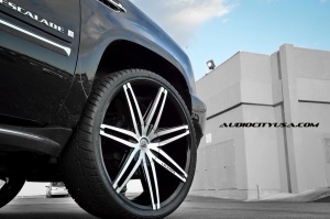 2012 Cadillac Escalade with 26x10 Lexani Johnson BM wheels
