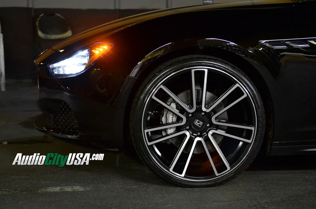 2014 Maserati Ghibli with 22x9 Koko Kuture Massa7 wheels