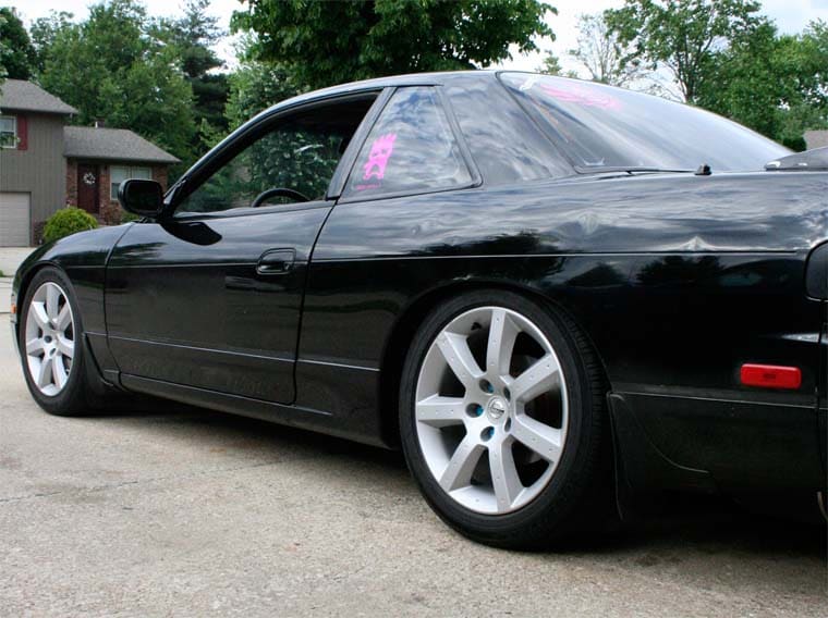1991 Nissan S13 with 17x7.5 Nissan 03-05 350z wheels