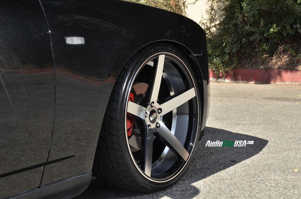 2008 Dodge Charger with 22x9 STR 607 wheels