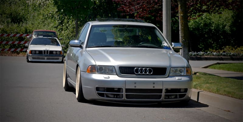 1999 Audi A4 with 18x8.5 AMG Monoblock wheels