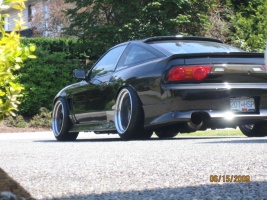 1991 Nissan S13 with 18x9.5 Work Meister S1 3pc wheels