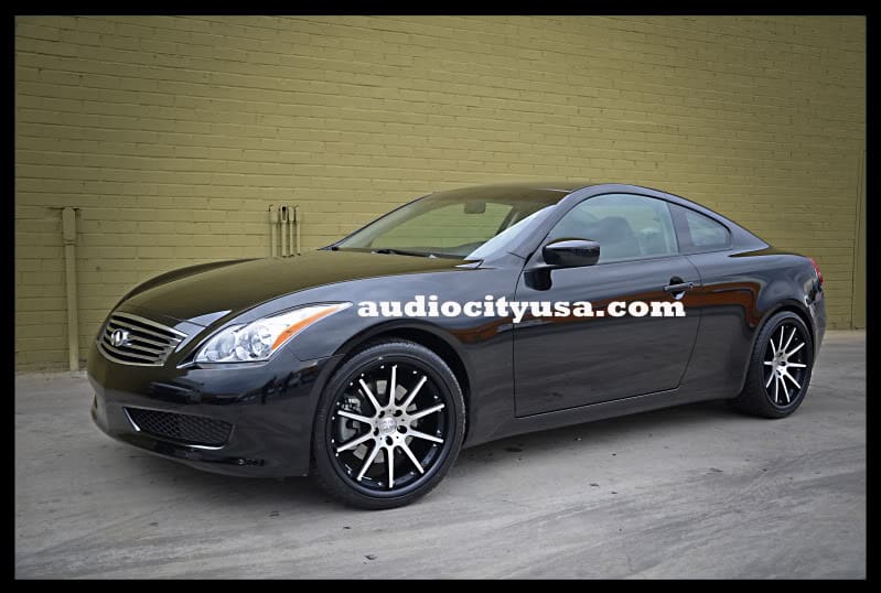 2010 Infiniti G37 with 20x8.5 Rennen C10 wheels