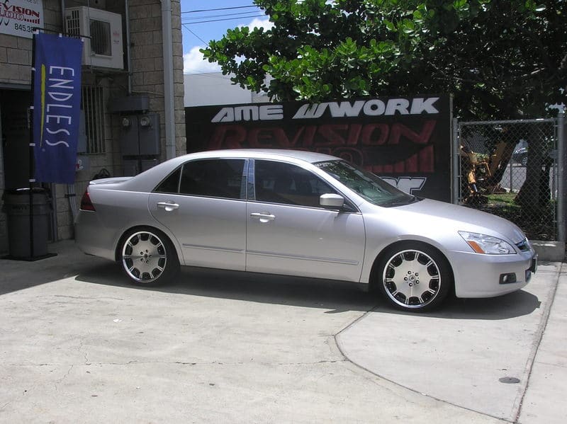 2007 Honda Accord with 19x8.5 WORK Schwert SC3 wheels