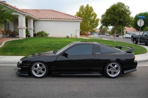 1993 Nissan S13 with 17x7 Work Wheels VS-SD wheels