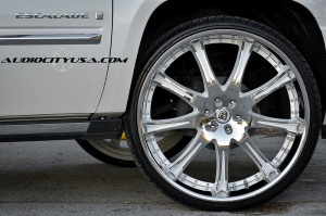 2012 Cadillac Escalade with 28x10 Lexani LX 9 wheels