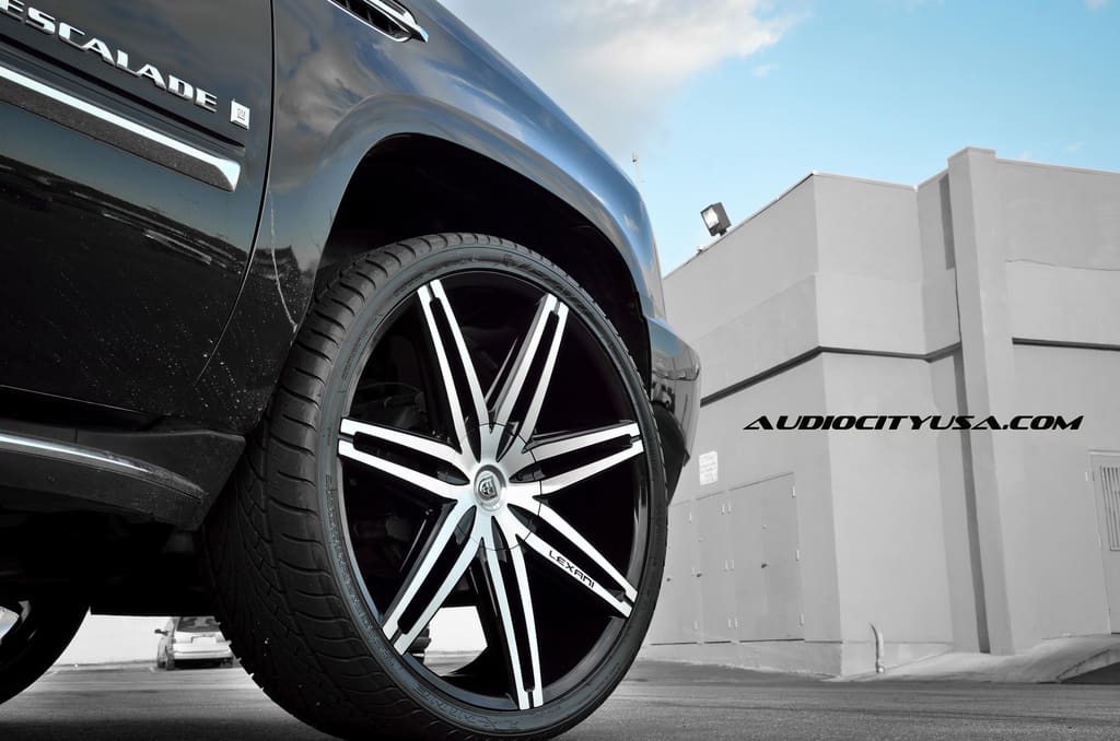 2012 Cadillac Escalade with 26x10 Lexani Johnson wheels