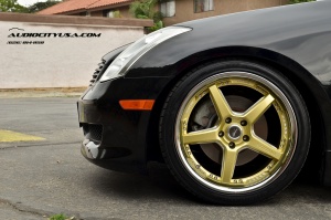 2005 Infiniti G35 with 19x8.5 Vertini Drift wheels