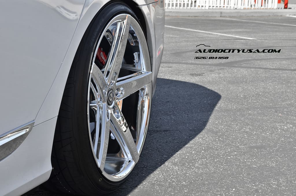 2013 Hyundai Sonata with 20x8.5 Lexani R four wheels