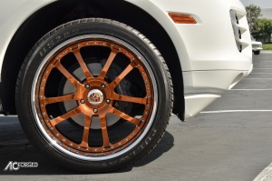 2008 Porsche Cayenne with 22x10 Copper wheels