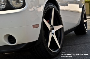 2012 Dodge Challenger with 22x9 Blaque Diamond BD 300 wheels