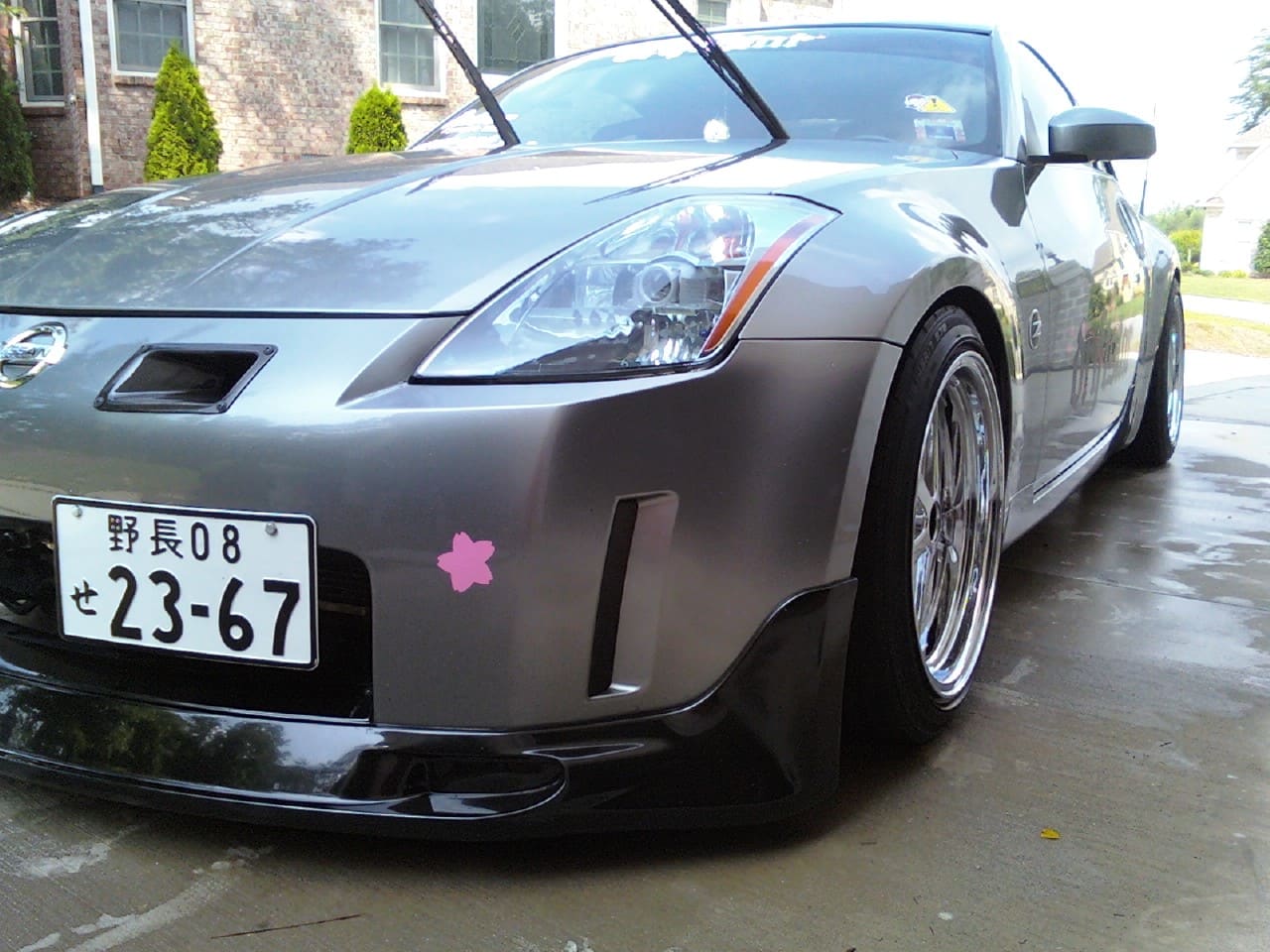 2004 Nissan 350Z with 17x9 hot wheels 68 wheels