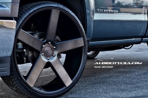 2014 Chevrolet Silverado 2500HD with 28x10 DUB Baller wheels