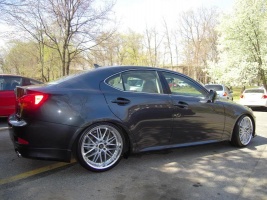 2008 Lexus IS 350 with 19x9 wheels