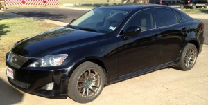 2008 Lexus IS 250 with 17x9 Work CR Kai wheels