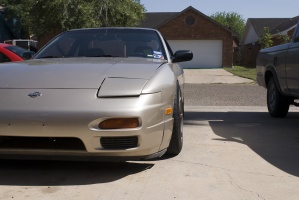 1991 Nissan S13 with 17x9.5 wheels