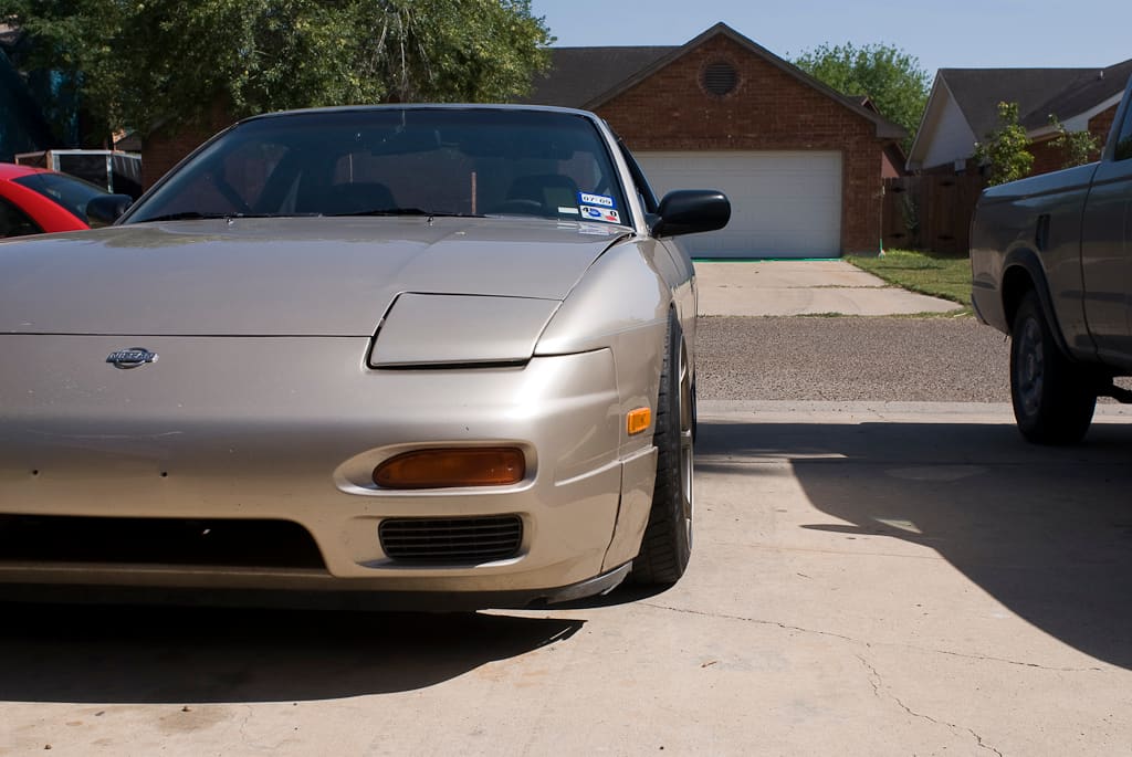 1991 Nissan S13 with 17x9.5 wheels