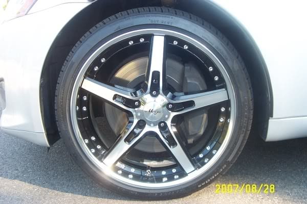 2007 Lexus IS 350 with 19x8.5 Maya MRS wheels
