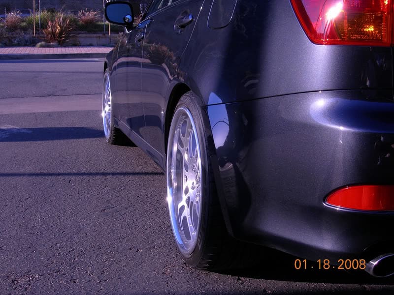2008 Lexus IS-F with 20x8.5 iForged Daytonas wheels