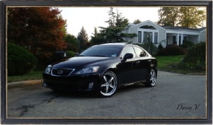 2008 Lexus IS 250 with 19x8 TSW Nogaro wheels