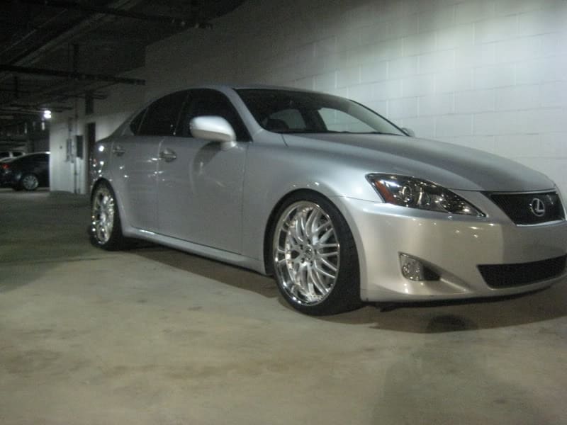 2008 Lexus IS 350 with 19x8.5 NAD 4 wheels