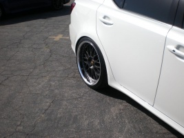 2007 Lexus IS 350 with 20x9 Work VS-XX wheels