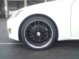 2006 Lexus IS 350 with 19x8.5 Racing Hart C4-R wheels