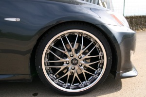 2007 Lexus IS 250 with 19x8 Barracuda Voltec T6 wheels