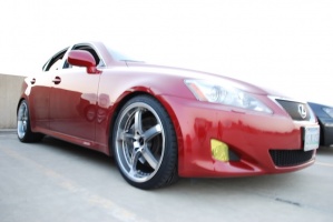 2007 Lexus IS 350 with 19x8.5 Axis Shine wheels