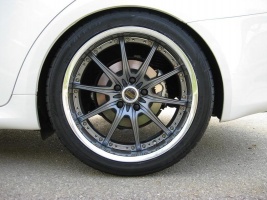 2008 Lexus IS 250 with 19x8.5 Volk GT-F wheels
