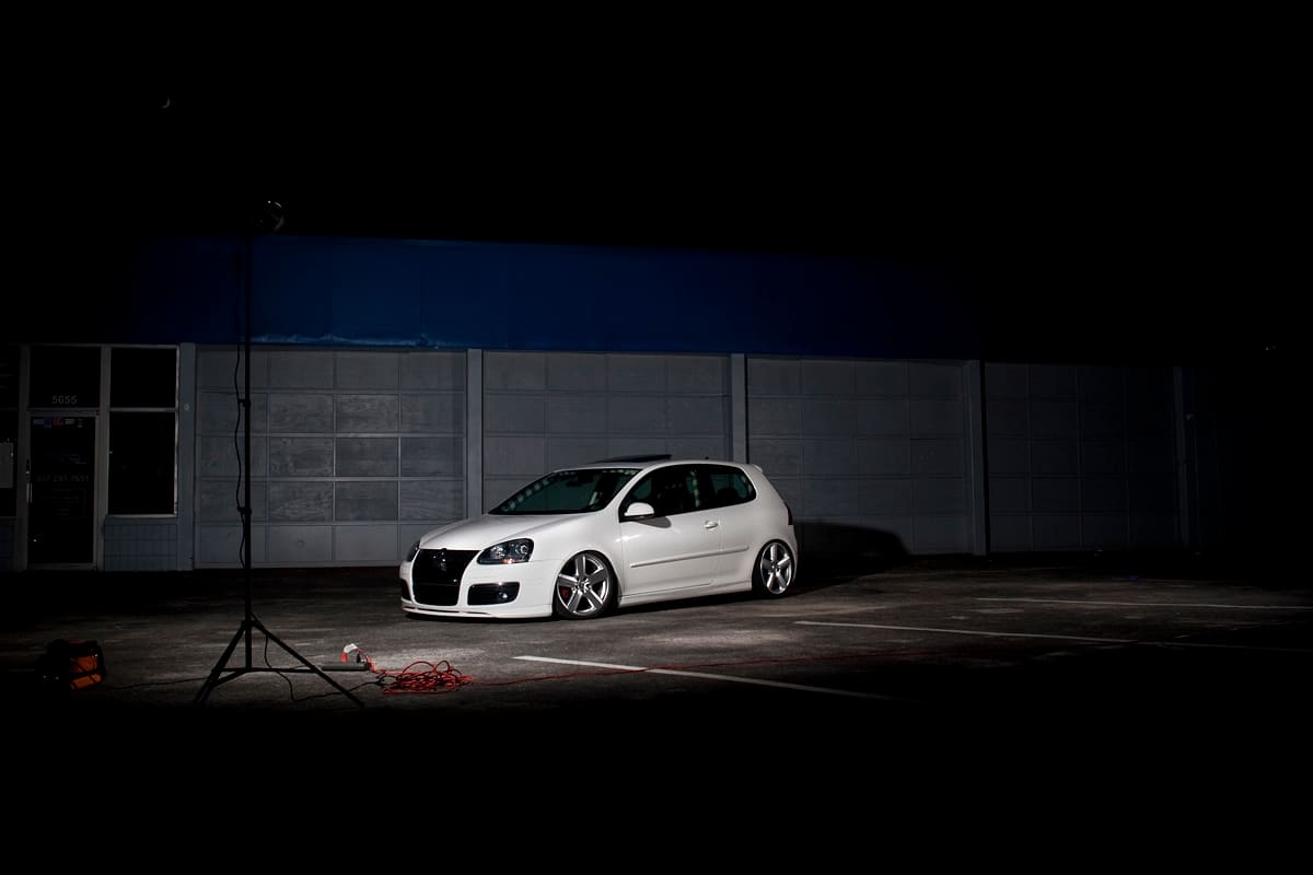 2007 Volkswagen Rabbit with 18x8 Audi RS6 wheels