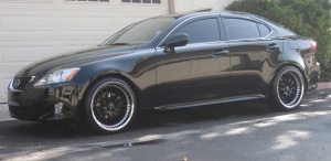 2008 Lexus IS 250 with 19x8.5 Work Rezax II wheels