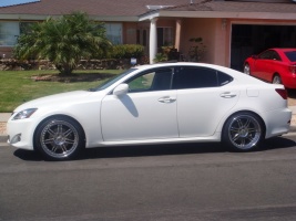 2008 Lexus IS 250 with 19x8.5 Sevas R77 wheels