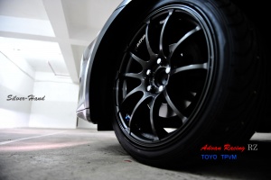 2007 Lexus IS 250 with 18x8 Advan RZ wheels