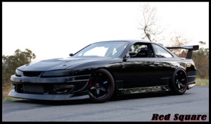 1998 Nissan S14 with 18x9.5 Rays Engineering Volk Racing TE37 wheels