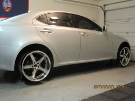 2007 Lexus IS 250 with 20x9 Axis Shine wheels