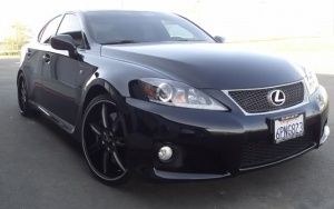 2010 Lexus IS-F with 20x9 AZA wheels