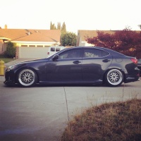 2008 Lexus IS 250 with 18x9.5 wheels