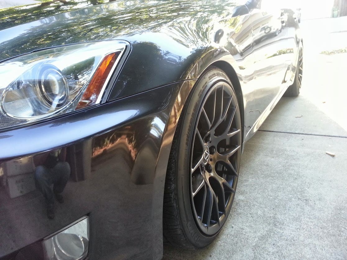 2013 Lexus IS 350 with 19x9 wheels