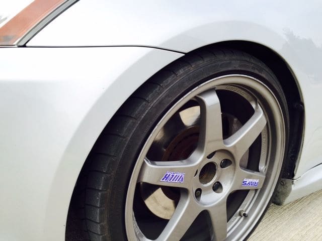 2013 Lexus IS 350 with 19x8.5 Volk Rays TE37 wheels