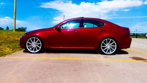 2011 Lexus IS 250 with 20x8.5 Vossen CVT wheels